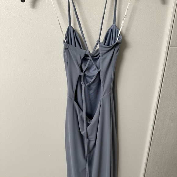 Hello Molly Inhaling Confidence Blue Midi Dress - Picture 4 of 6